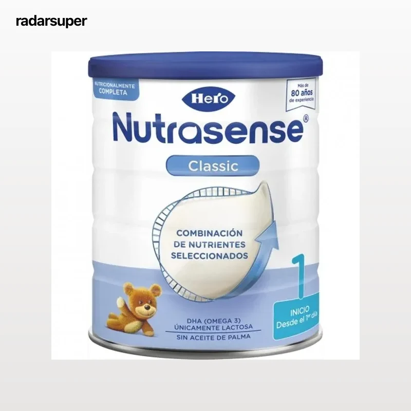 Leche infantil para lactantes en polvo classic 1 Hero Nutrasense 1 lata 800 g