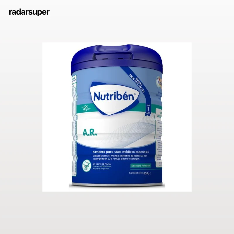 Leche infantil para lactantes en polvo Nutribén A.R. lata 800 g.