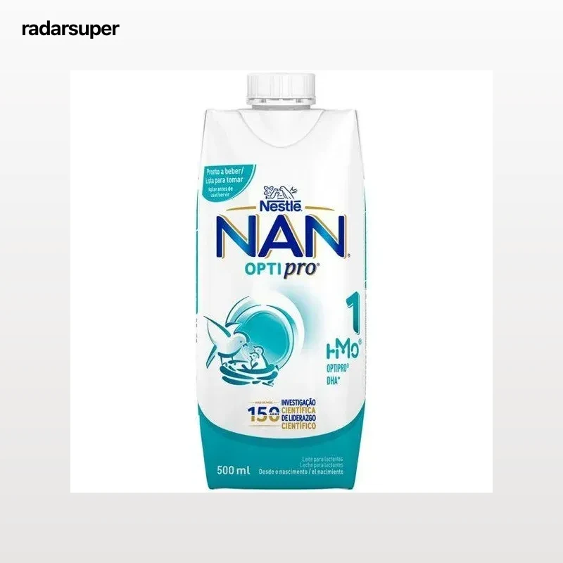 Leche infantil para lactantes líquida Nestlé Nan Optipro 1 brik 500 ml.