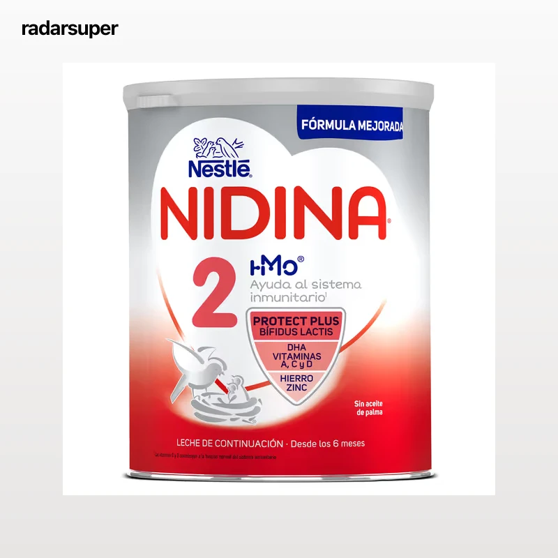 Leche infantil polvo de continuacion +6 meses Nidina 800 g