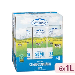 Leche semidesnatada Asturiana