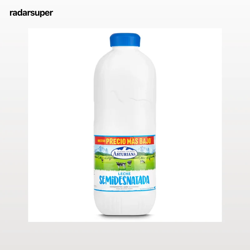 Leche semidesnatada Asturiana botella 2.2 L