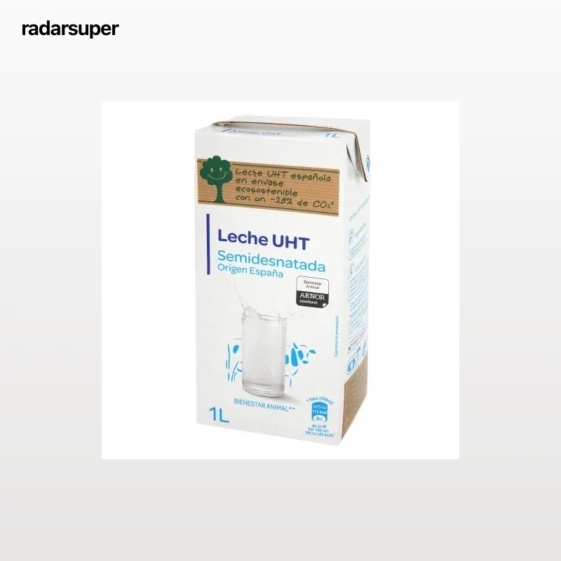 Leche semidesnatada brik 1 l.