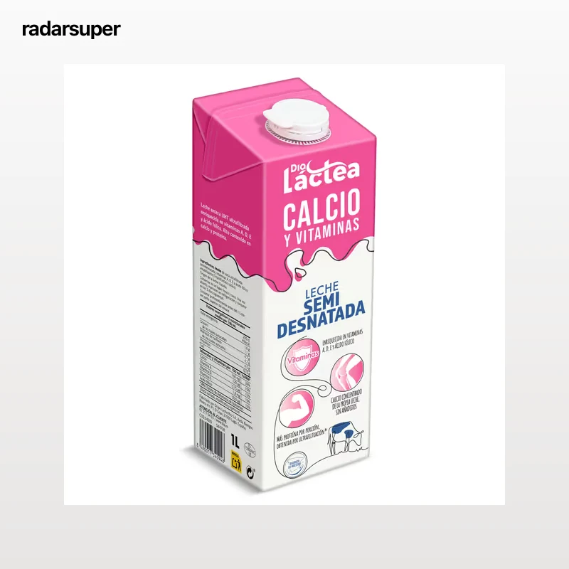 Leche semidesnatada calcio Dia Láctea 1 L