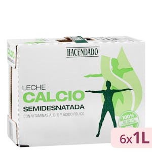 Leche semidesnatada calcio