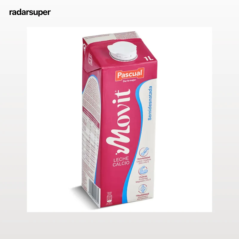 Leche semidesnatada calcio Pascual Movit 1 L