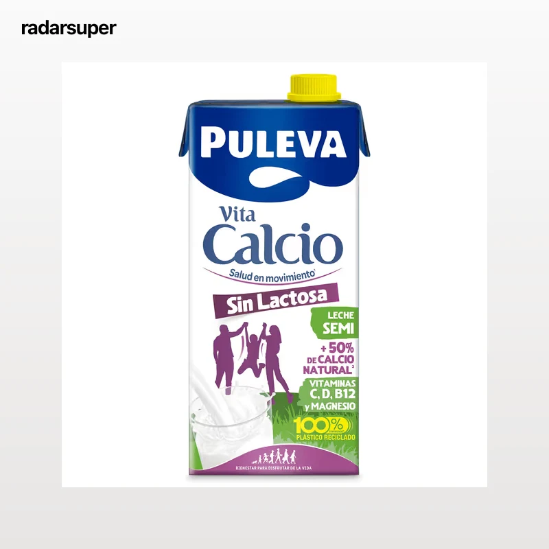 Leche semidesnatada calcio sin lactosa Puleva 1 L