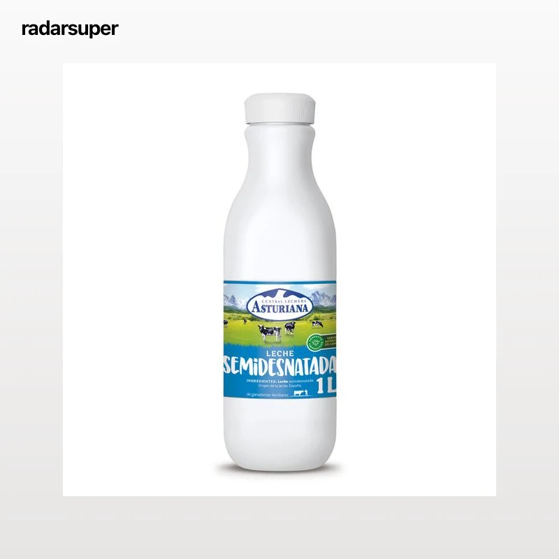 Leche Semidesnatada Central Lechera Asturiana Botella 1 litro