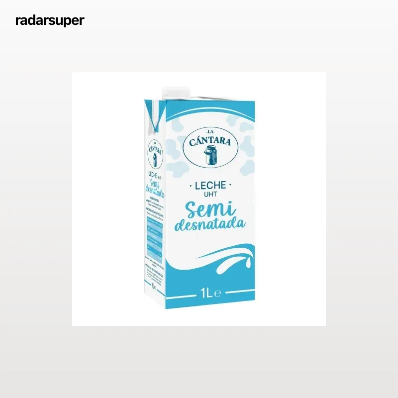 Leche semidesnatada La Cántara brik 1 l.