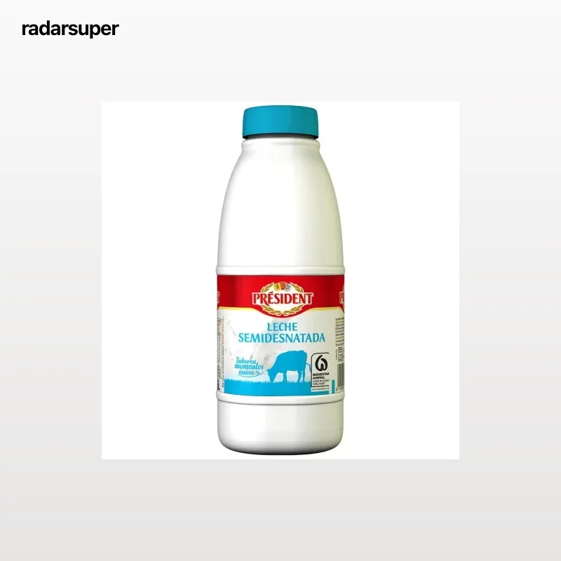 Leche semidesnatada Président botella 1,5 l.