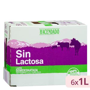 Leche semidesnatada sin lactosa