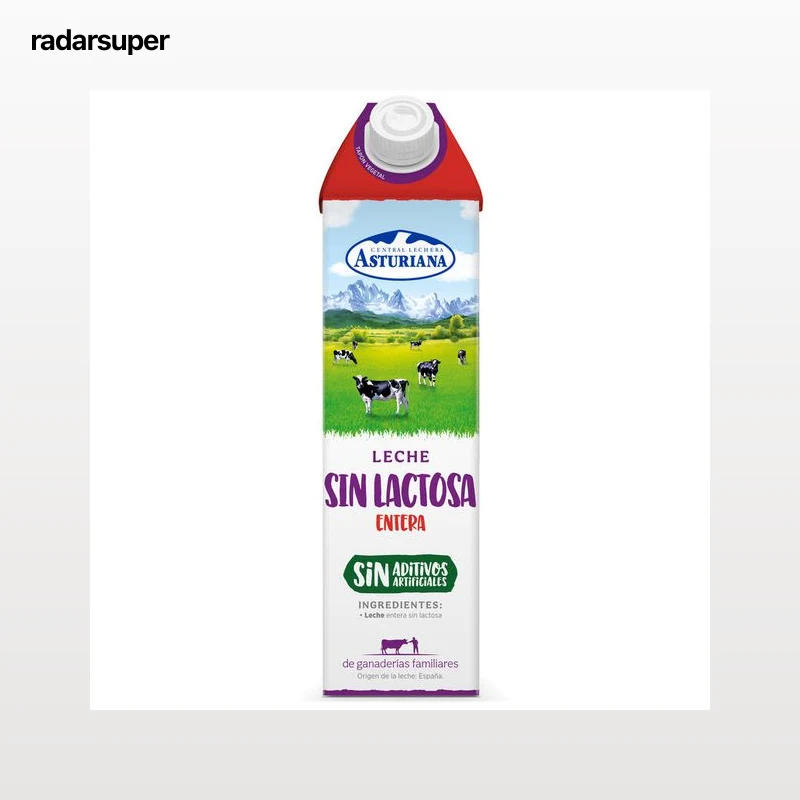 Leche sin lactosa Asturiana 1l entera