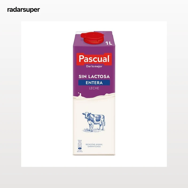 Leche sin lactosa Pascual 1l entera