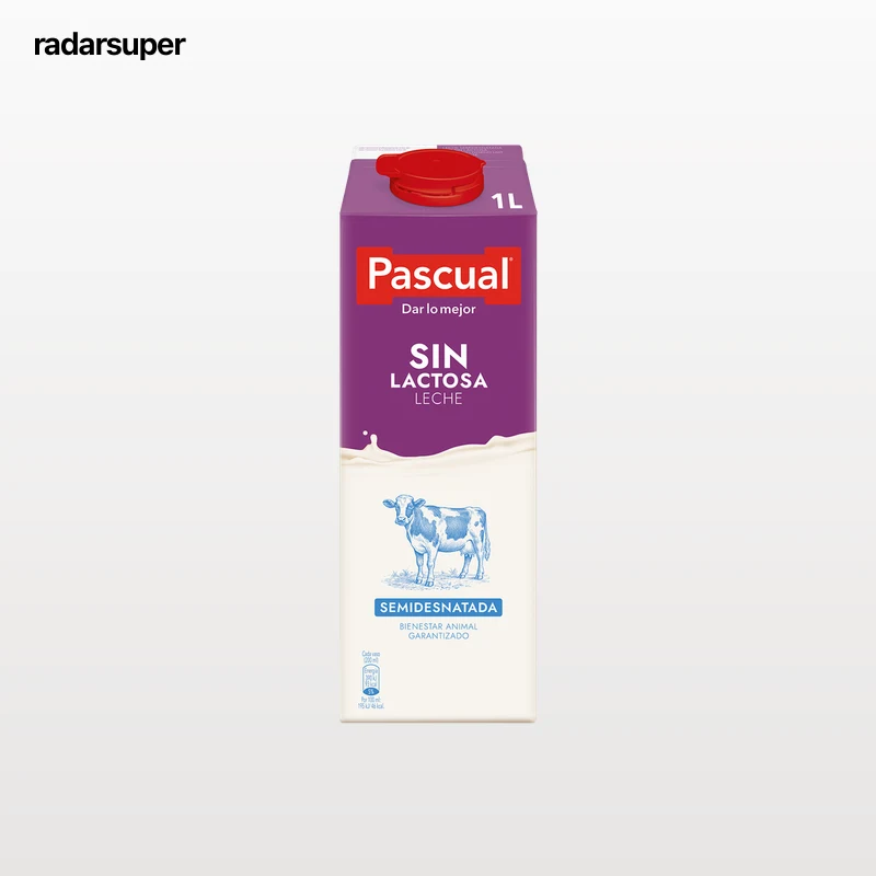 Leche sin lactosa Pascual 1l semidesnatada
