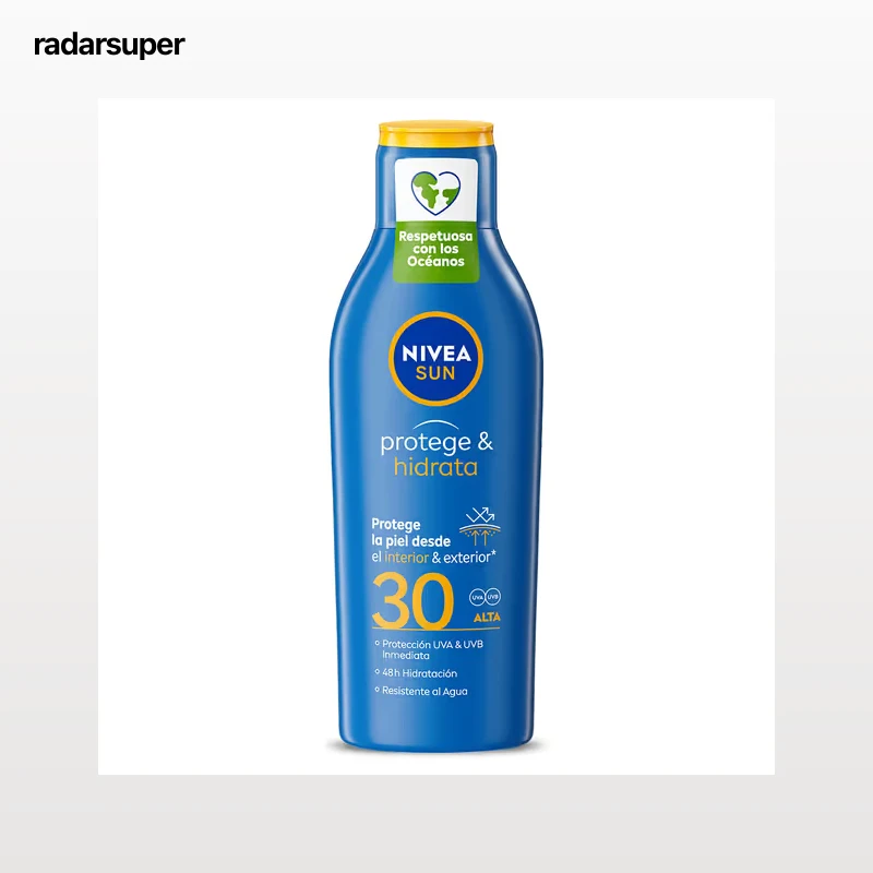 Leche solar protege & hidrata spf 30 Nivea 200 ml