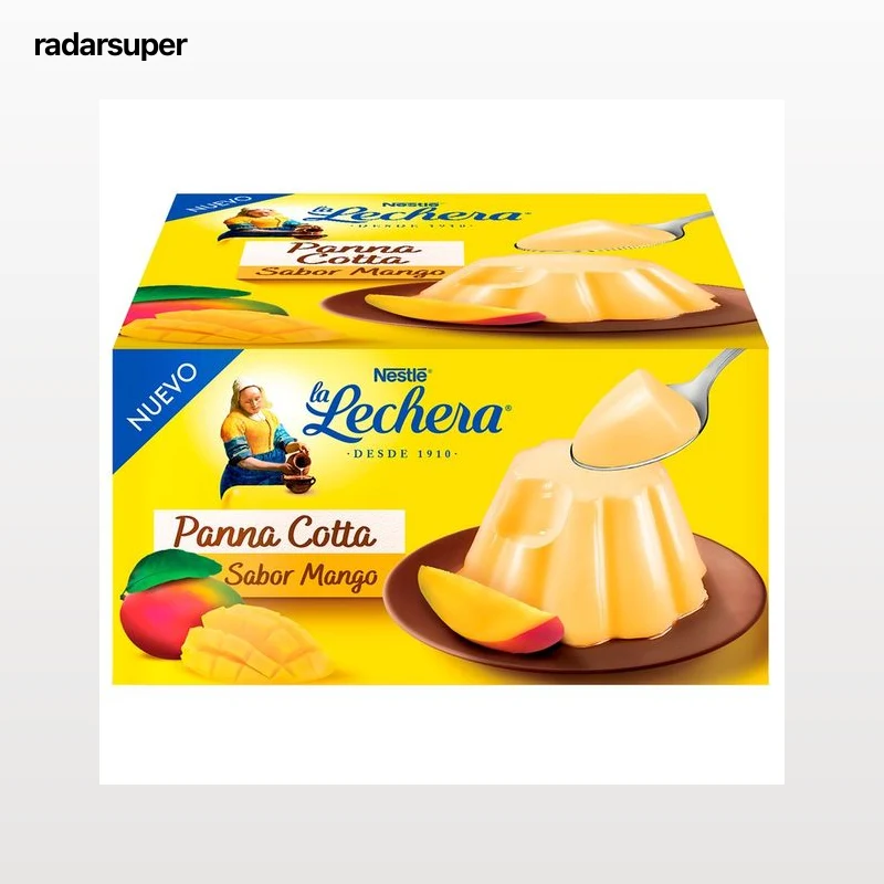 LA LECHERA Panna Cotta sabor mango 4X100g.