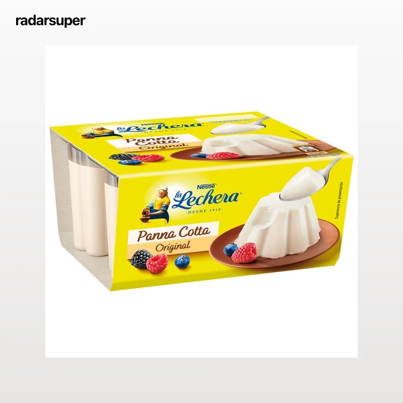 LA LECHERA Pannacotta sabor original 4 x 100 g.