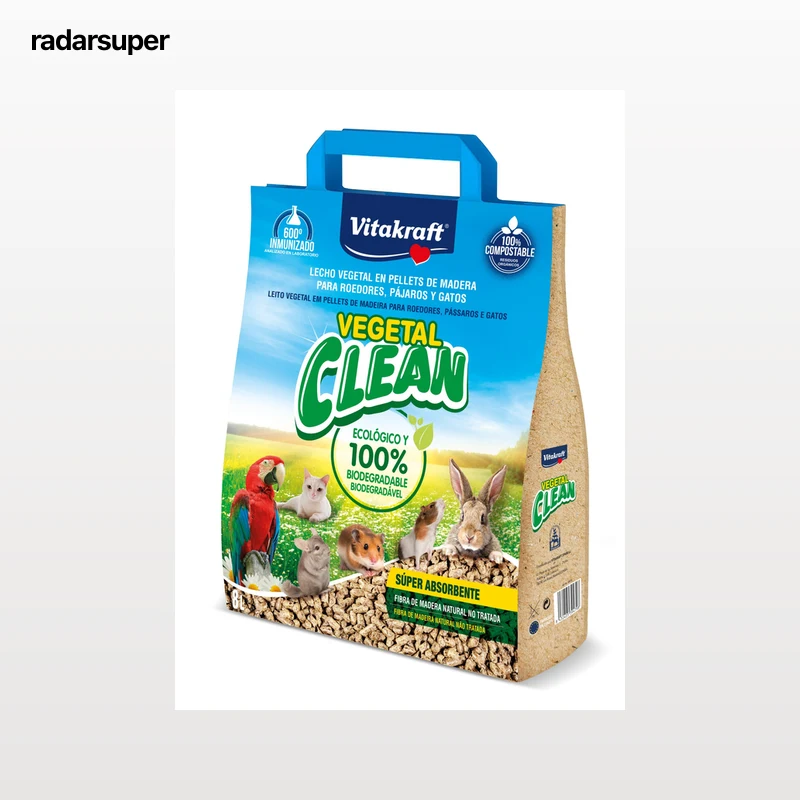 Lecho vegetal Clean Vitakraft madera 5l