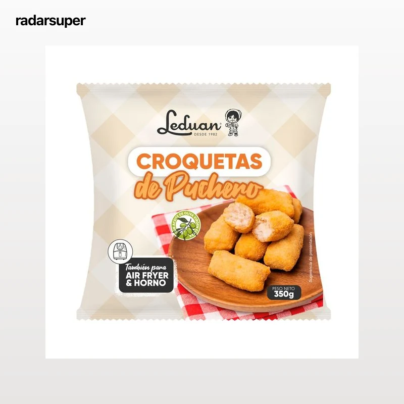 LEDUAN Croquetas de puchero com aceite de oliva virgen extra 350 g.