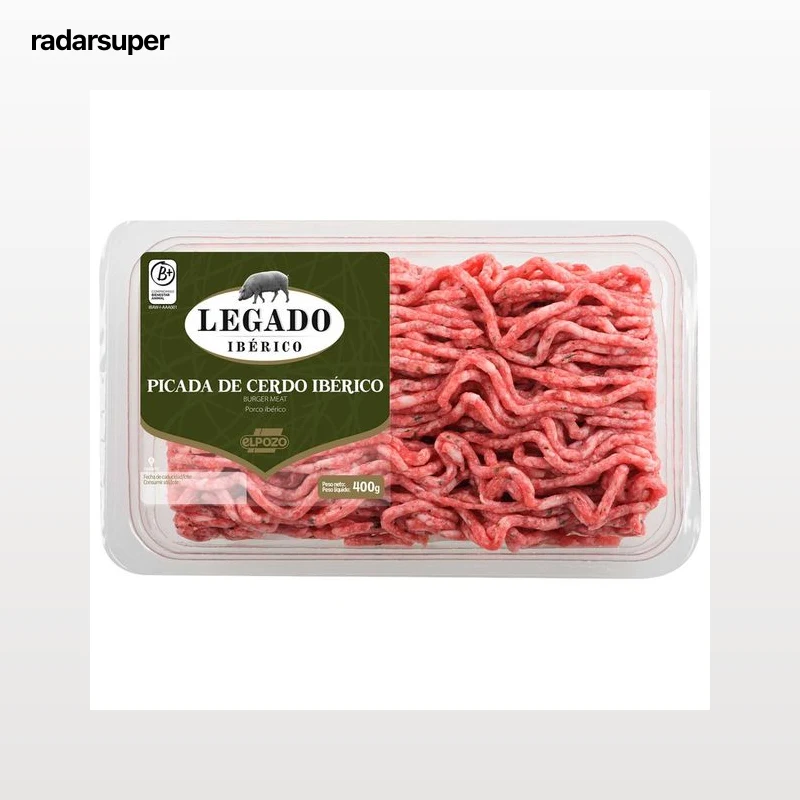 LEGADO IBÉRICO de El Pozo Preparado de carne picada de cerdo ibérico 400 g.