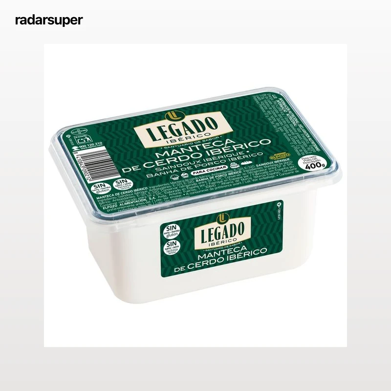 LEGADO IBÉRICO Tarrina de manteca de cerdo ibérico ideal para cocinar 400 g.