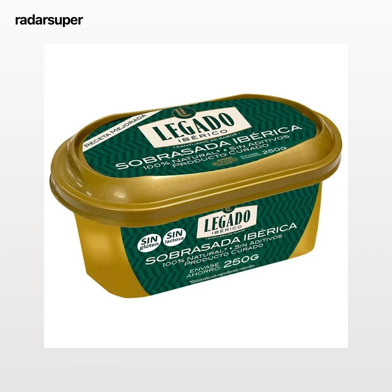 LEGADO IBÉRICO Tarrina de sobrasada ibérica 100% natural (producto curado) 250 g.