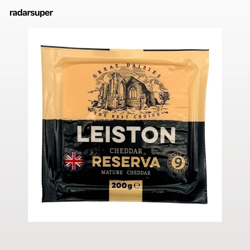 LEISTON Queso cheddar reserva curado 200 g.
