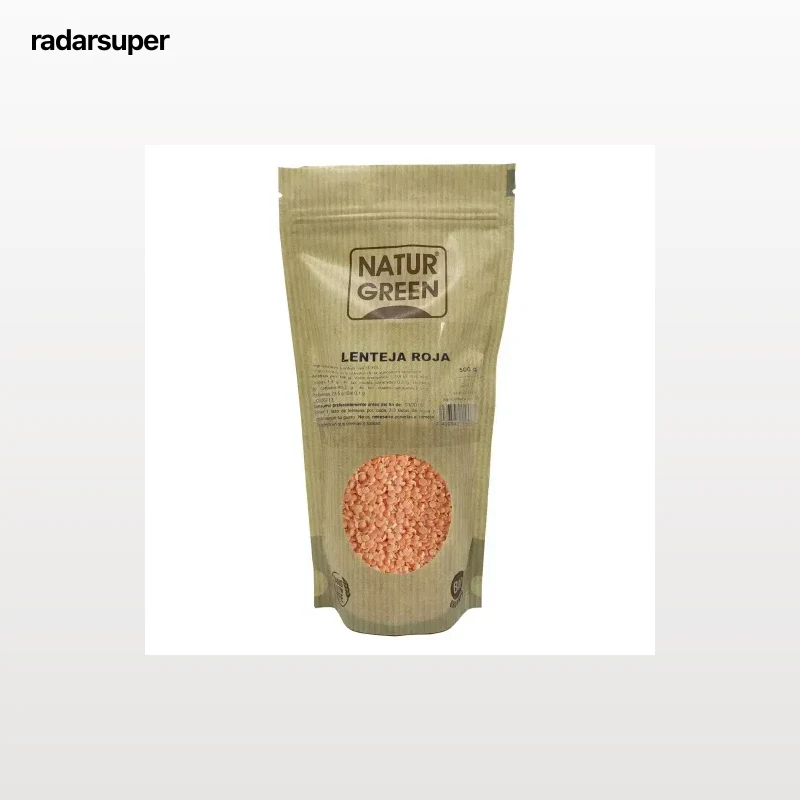 Lenteja roja ecológica Naturgreen 500 g.