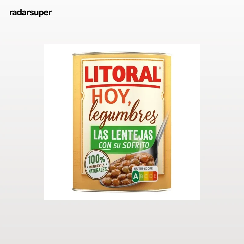Lentejas de la abuela Hoy Legumbres Litoral sin gluten 425 g.
