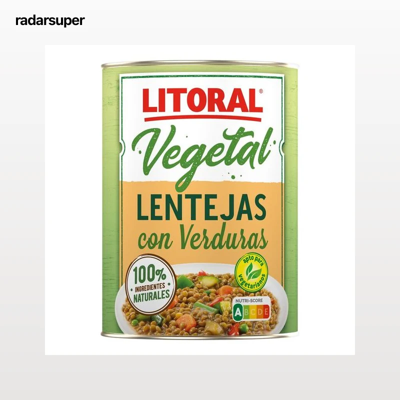 Lentejas con verduras Litoral Vegetal 425g
