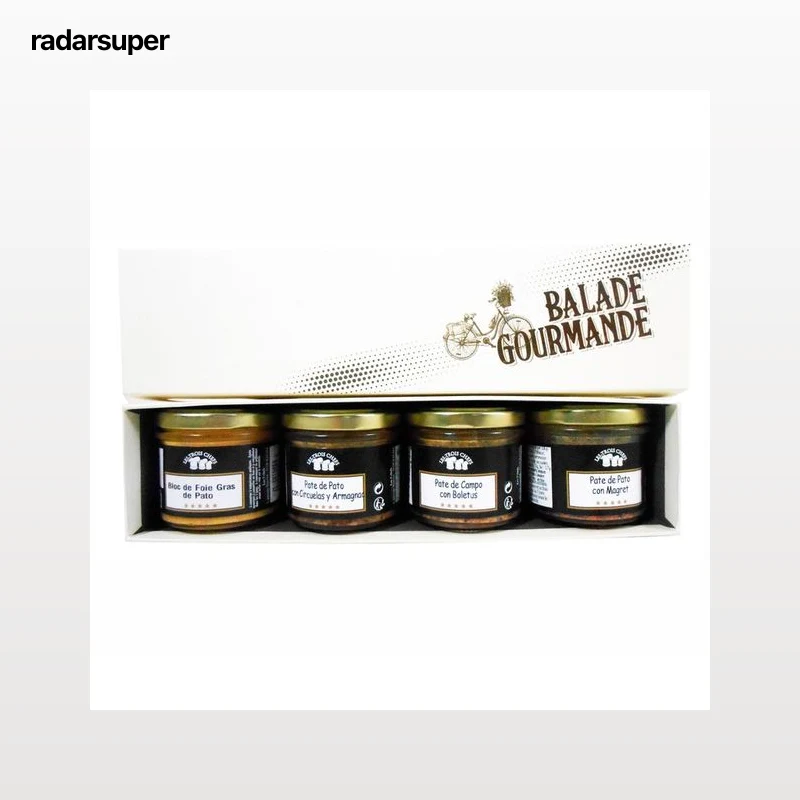 LES TROIS CHEFS Pack gourmet de paté y foie gras 360 g.