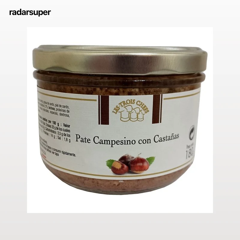 LES TROIS CHEFS Paté campesino con castañas 180 gr.
