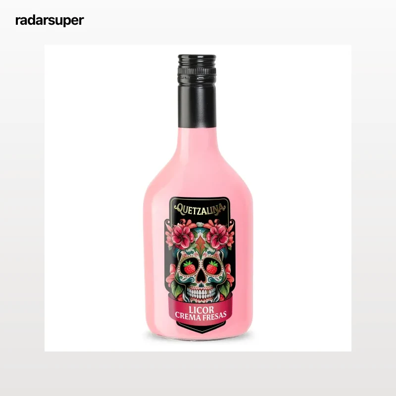 Licor crema de fresa Quetzalina 70 cl