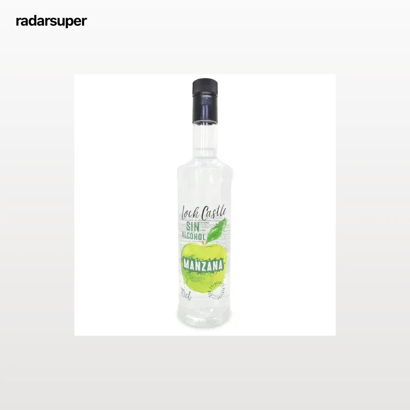 Licor de manzana Loch Castle sin alcohol 70 cl.