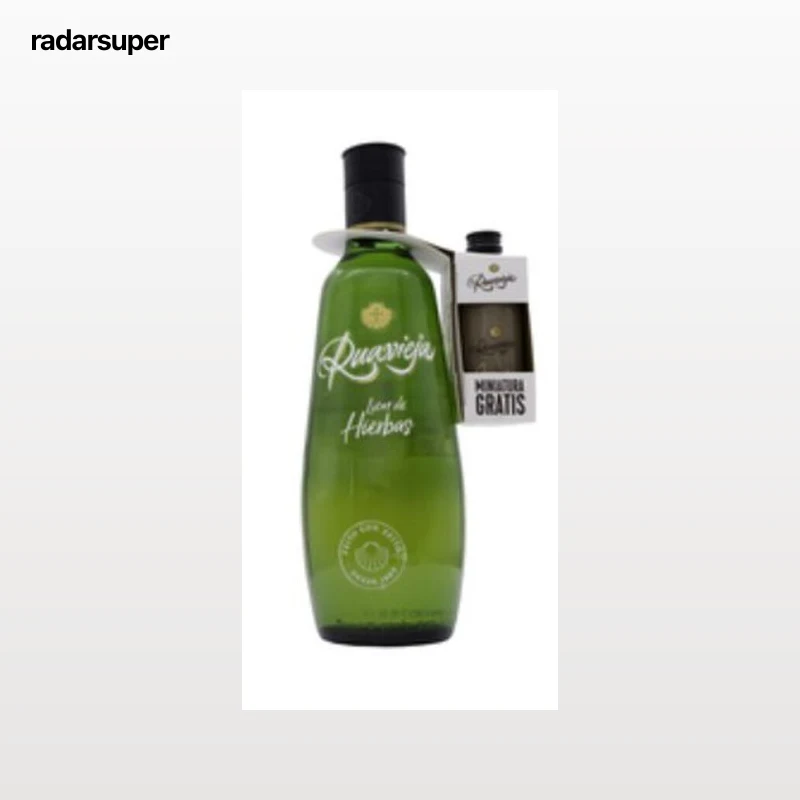 Licor Ruavieja Hierbas 70 CL + Miniatura crema 5CL