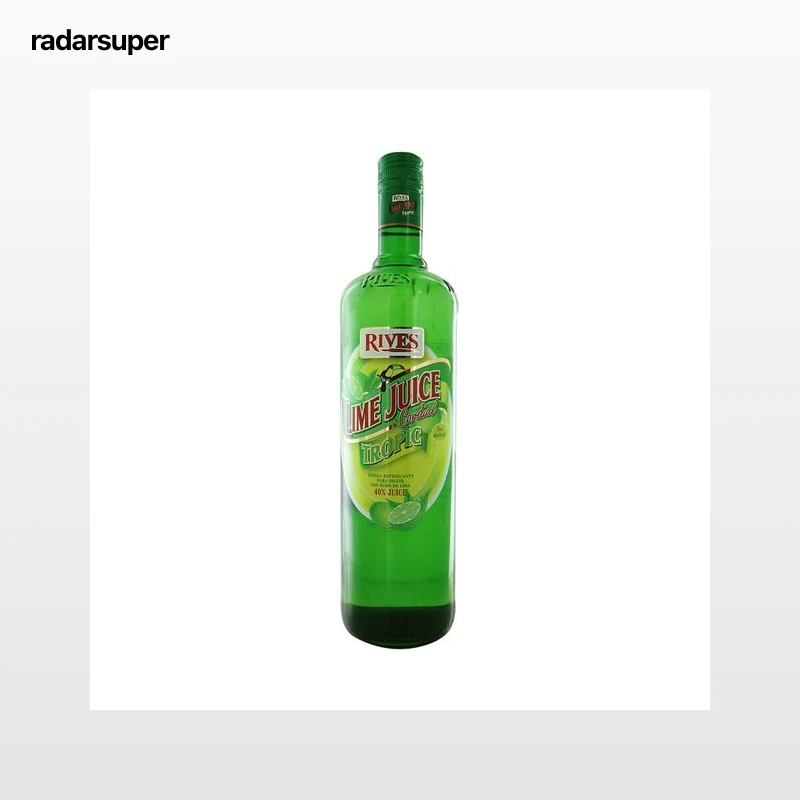 LIME JUICE TROPIC RIVES  Bebida refrescante de lima botella de 1 litro