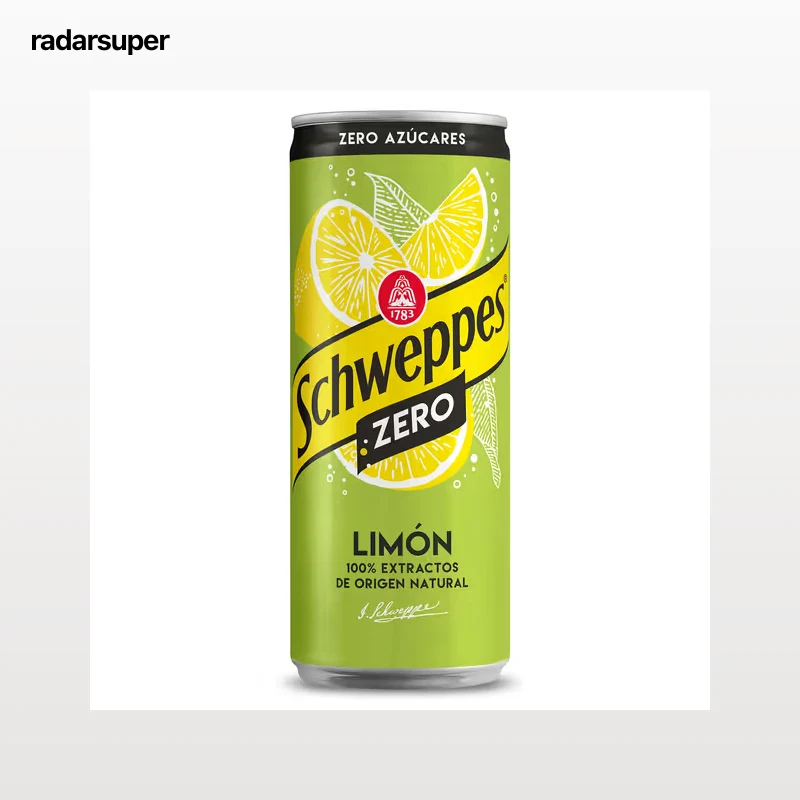Schweppes de limón zero 330 ml