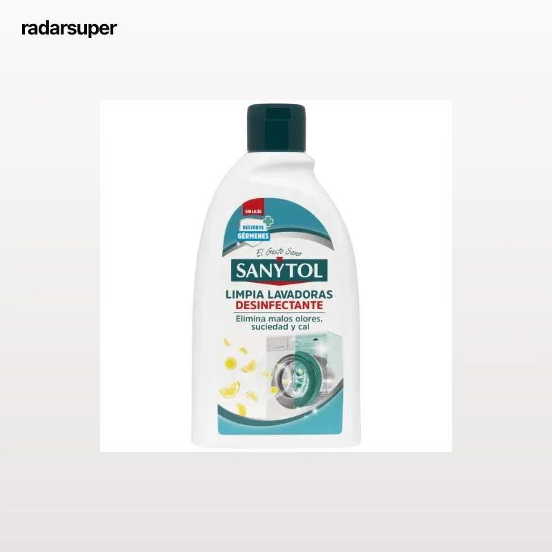 Limpia Lavadoras desinfectante Sanytol 240 ml.