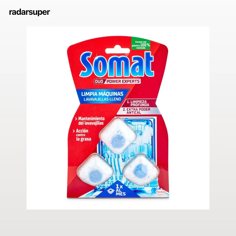 Limpia lavavajillas Somat 3 unidades