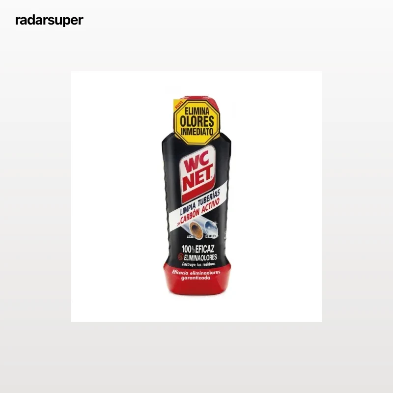 Limpia tuberías con carbón activo elimina malos olores y destruye los residuos Wc Net 700 ml.