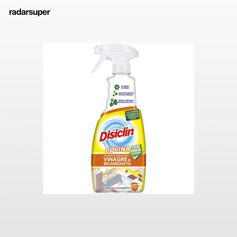 Limpiador cocinas vinagre y bicarbonato Disiclin 720 ml.