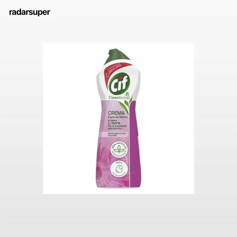 Limpiador de baños en crema con aroma floral Cif 650 ml.