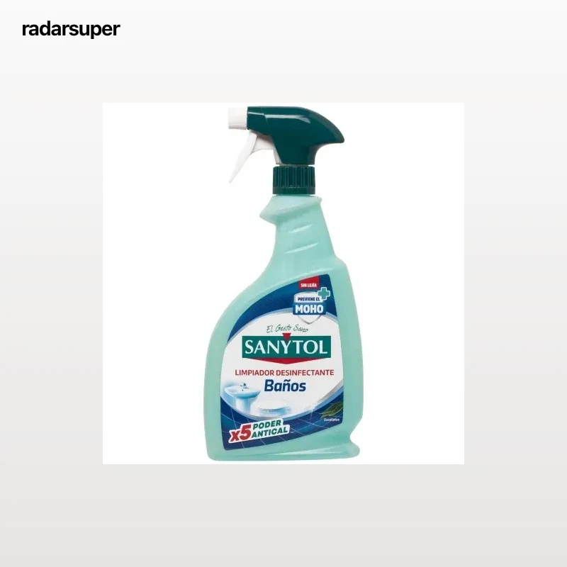Limpiador desinfectante baños poder antical sin lejía Sanytol 750 ml.