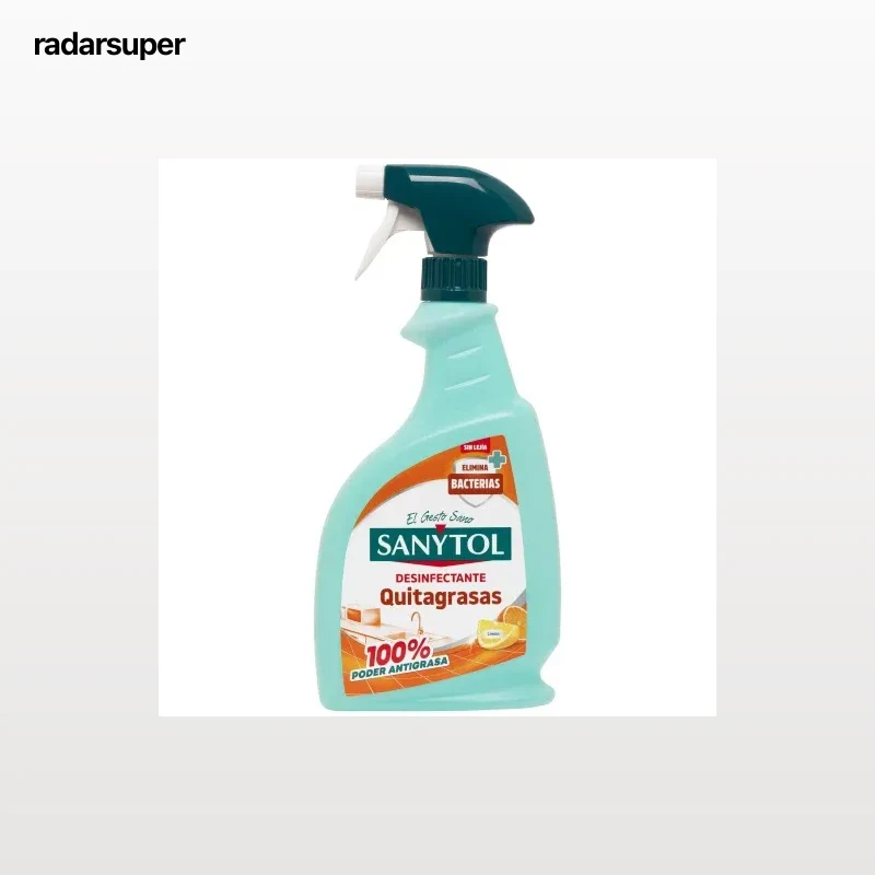 Limpiador desinfectante quitagrasas Sanytol 750 ml.