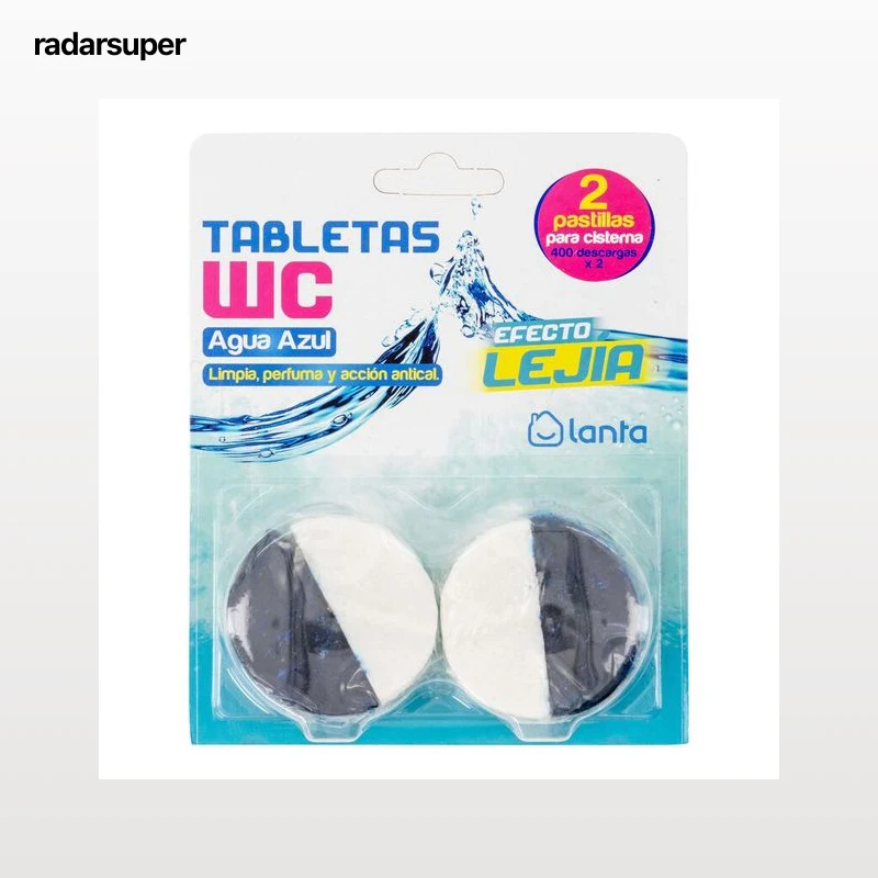Limpiador WC Tableta Lanta 2 unidades Efecto Lejía