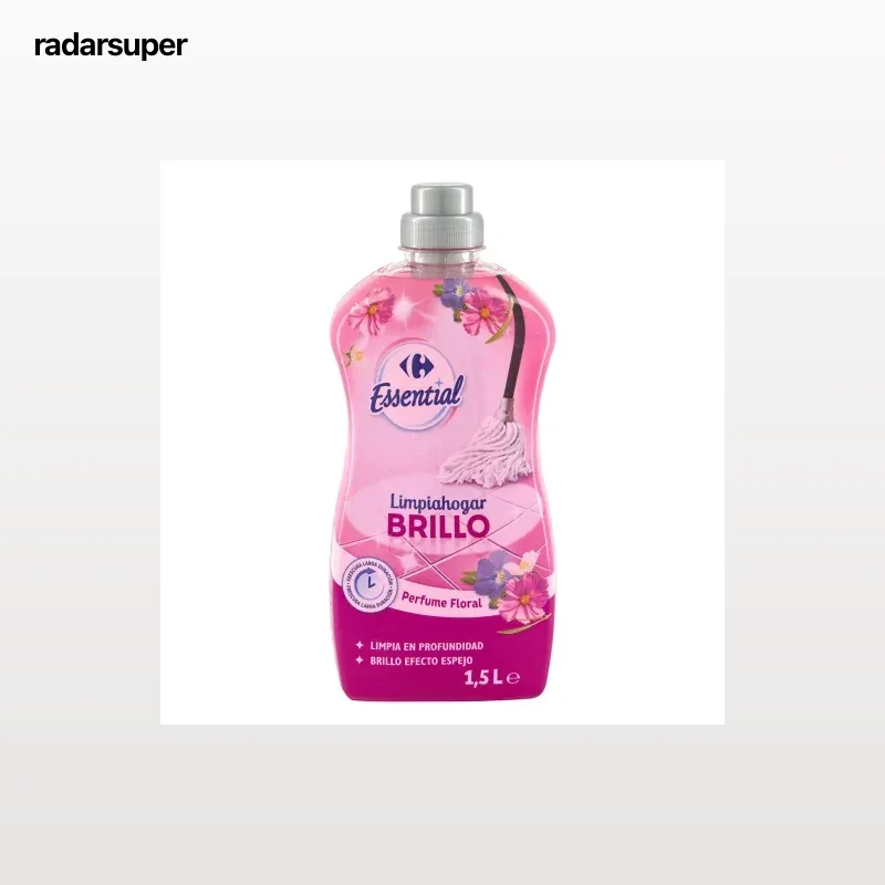 Limpiahogar brillo perfume floral Essential Carrefour 1,5 l.