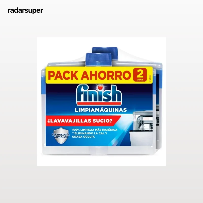 Limpiamáquinas Finish pack de 2 unidades de 250 ml.