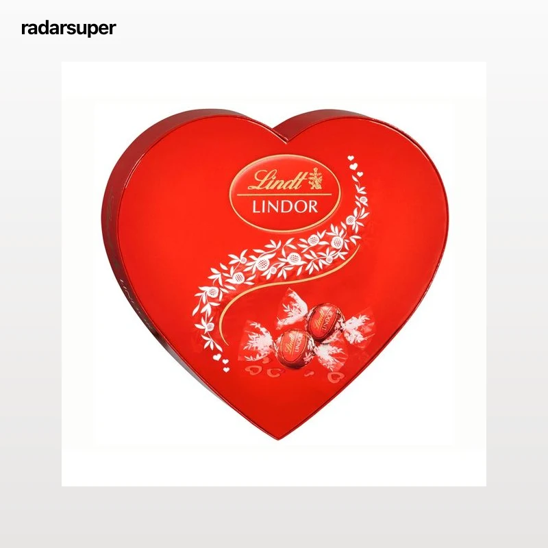 LINDOR Bombón leche en caja de corazón 200 gr.