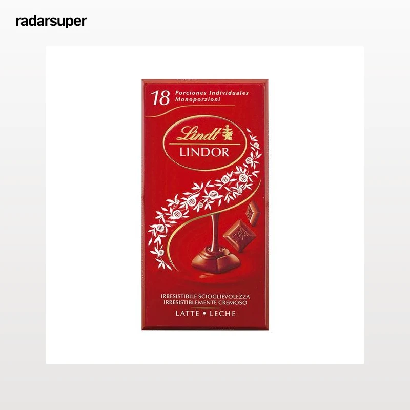 LINDT Chocolate con leche con un relleno cremoso 100 g.