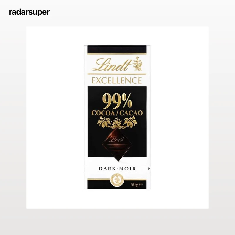 LINDT Excellence Chocolate negro 99% cacao 50 g.